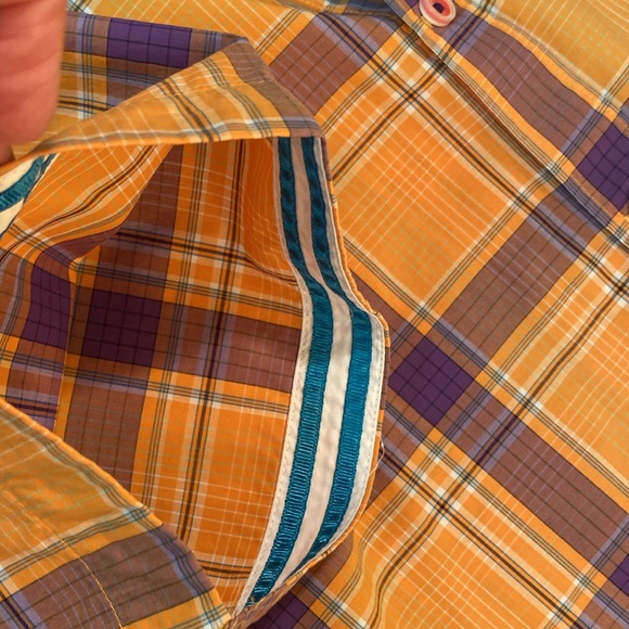 Robert Graham X - short sleeve plaid shirt. Size L - Picture 10 of 11